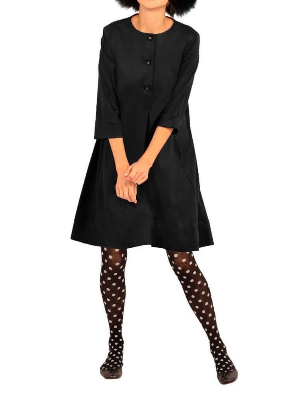 Gretchen Scott Black Ponte Ursula Dress Size 2X XXL Goddess NEW NWT